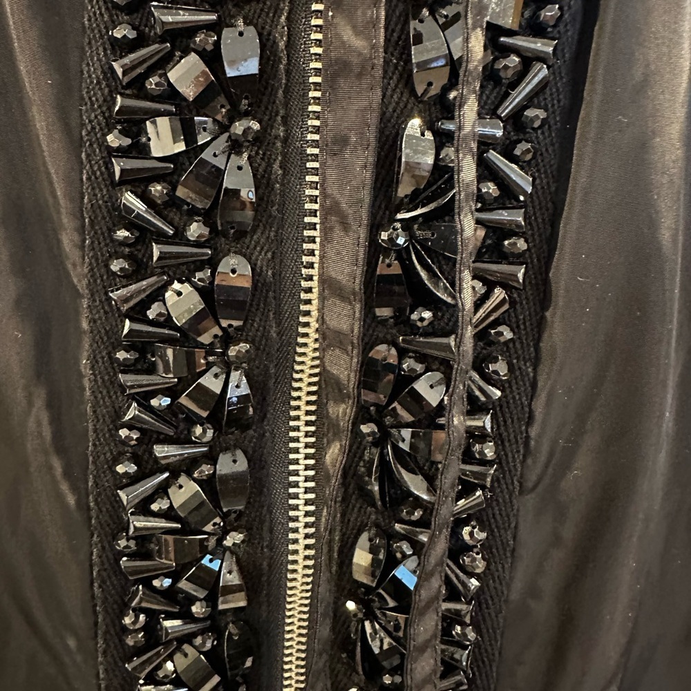 Simply Vera Vera Wang Black Embellished Hooded Jacket - Picture 4 of 4
